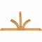 Ekena Millwork Richland Rough Sawn Timber Gable Bracket, Western Red Cedar, 108"W x 72"H x 4"D x 6"F, 16/12 Pitch GBW108X72X0406RIC00RWR - alternate 4
